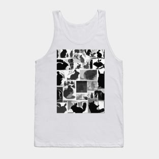 Chinchillas Shadow Silhouette Anime Style Collection No. 18 Tank Top